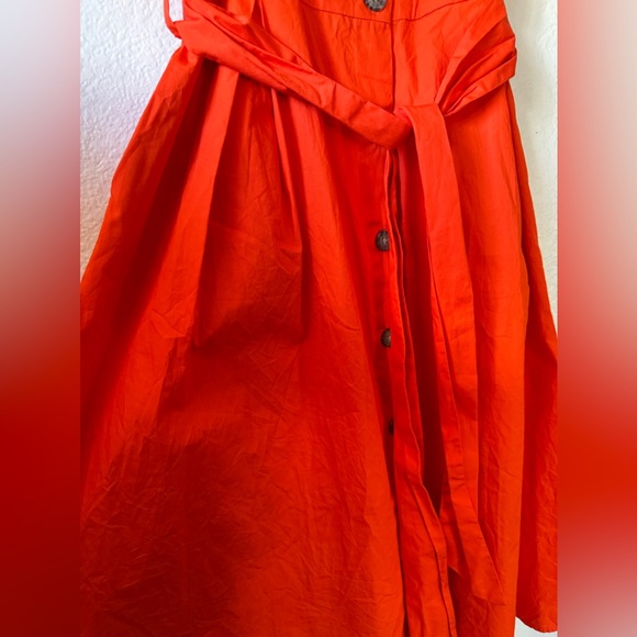 NWOT A New Day Red/Orange Midi Dress - Picture 5 of 6
